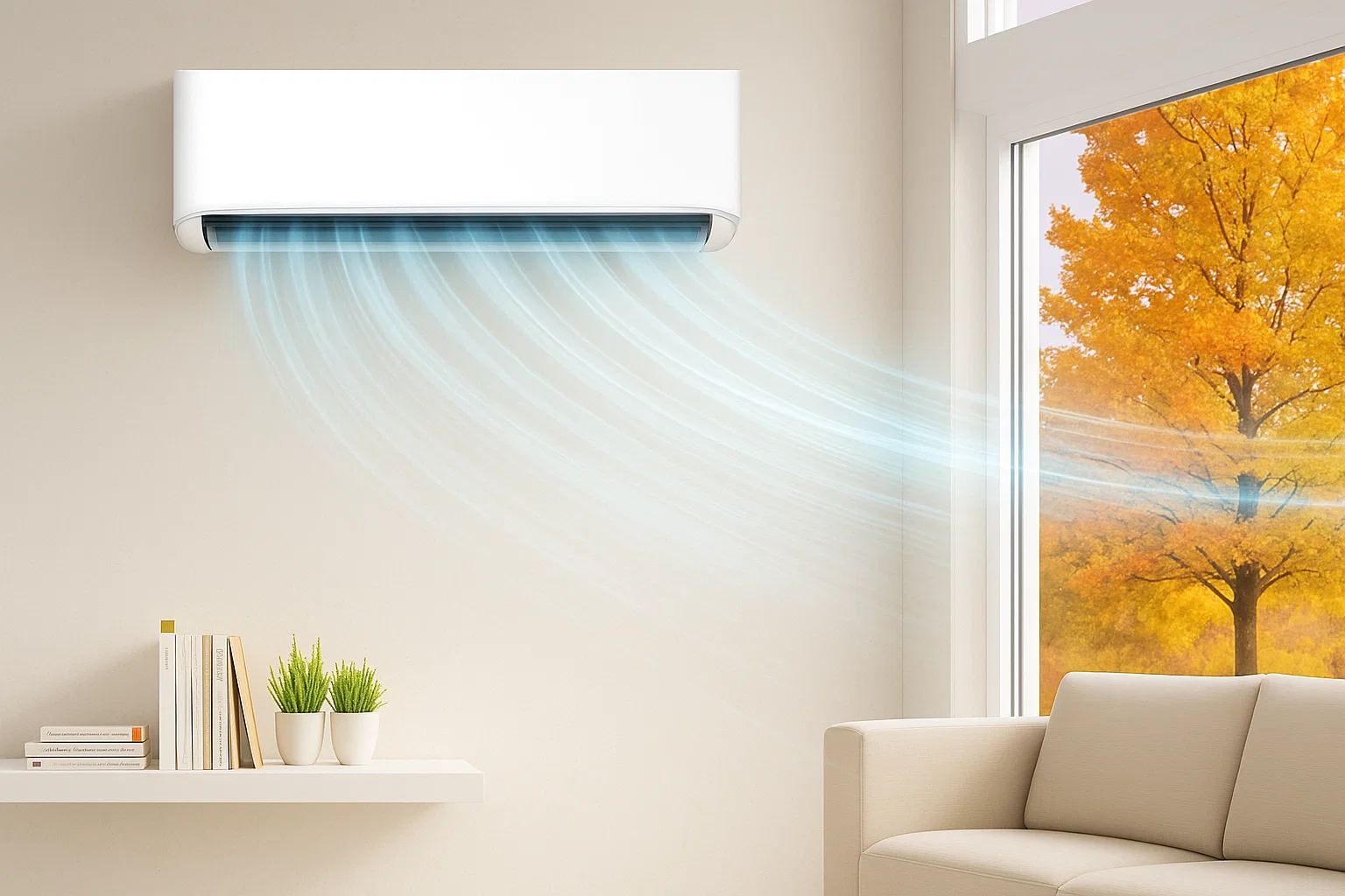 Использование кондиционера осенью