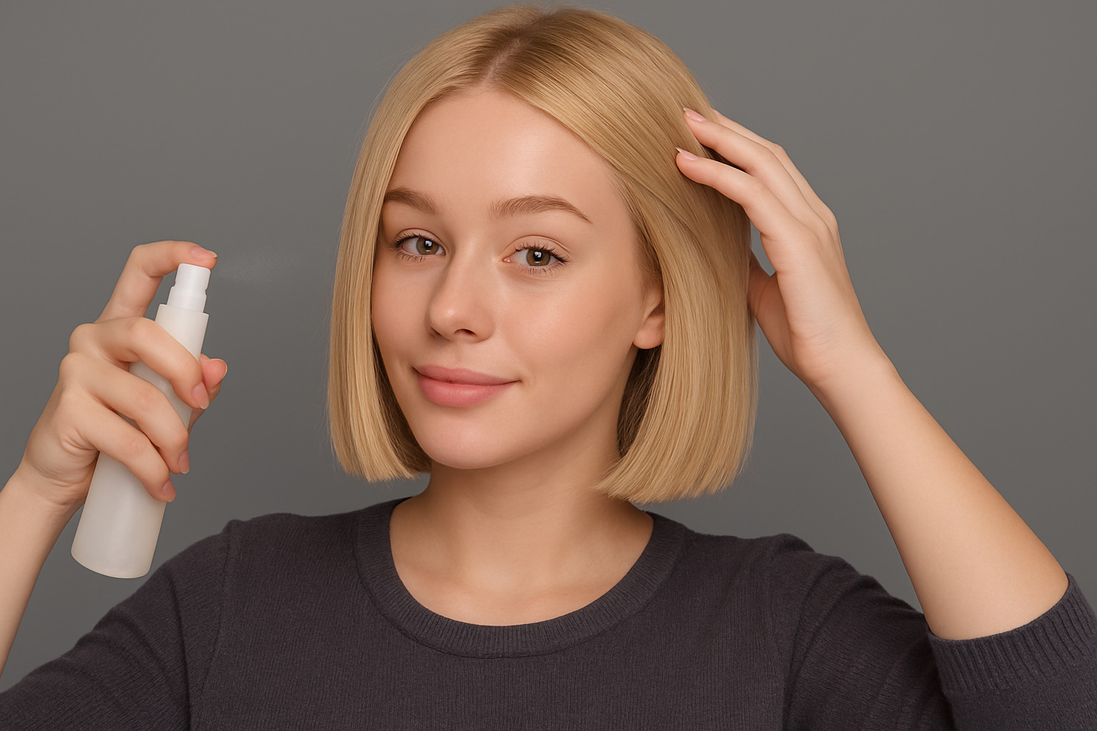 Как уложить каре феном